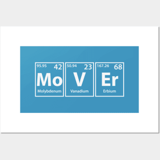Mover (Mo-V-Er) Periodic Elements Spelling Posters and Art
